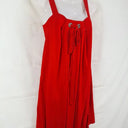 Country Road Cherry Red Tie Front MIni Dress Size XS by SwapUp-Online Second Hand Store-Online Thrift Store