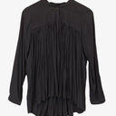 Country Road Chic Pleated Collarless Shirt Size XS by SwapUp-Online Second Hand Store-Online Thrift Store
