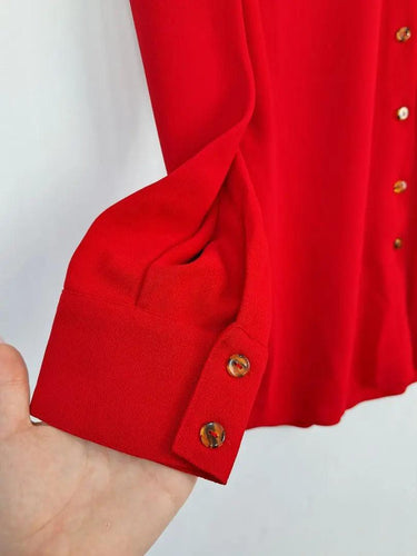 Country Road Classic Crepe Scarlett Button-up Shirt Size 12 by SwapUp-Online Second Hand Store-Online Thrift Store