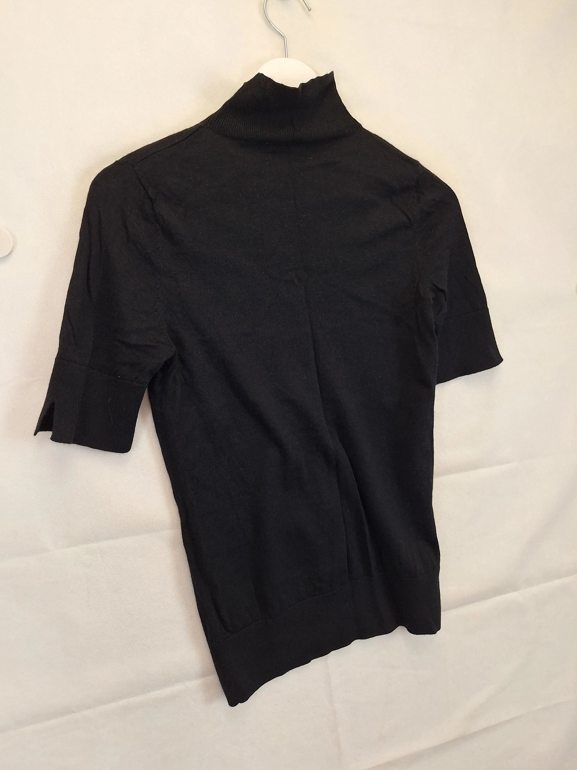 Country Road Classic Onyx Turtle Neck Top Size S by SwapUp-Online Second Hand Store-Online Thrift Store