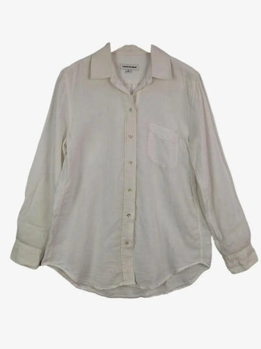 Country Road Classic Pearl Linen Button Up Shirt Size 10 by SwapUp-Online Second Hand Store-Online Thrift Store