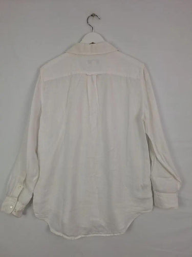 Country Road Classic Pearl Linen Button Up Shirt Size 10 by SwapUp-Online Second Hand Store-Online Thrift Store