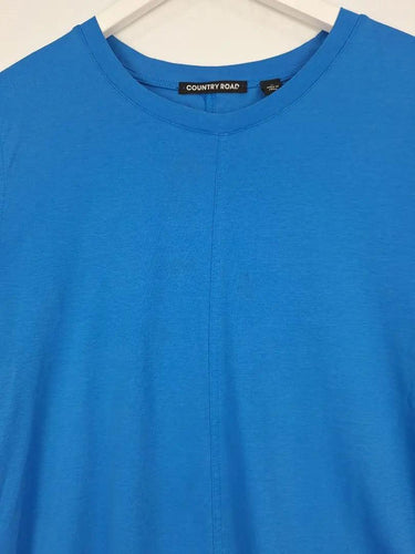 Country Road Cobalt Front Seam Casual Shirt Size M by SwapUp-Online Second Hand Store-Online Thrift Store