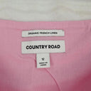 Country Road Cotton Candy Linen Ruffle Skirt Size 12 by SwapUp-Online Second Hand Store-Online Thrift Store