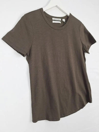 Country Road Deep Khaki Essential T-shirt Size S by SwapUp-Online Second Hand Store-Online Thrift Store