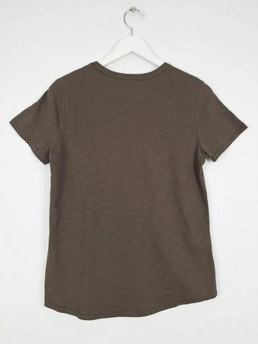 Country Road Deep Khaki Essential T-shirt Size S by SwapUp-Online Second Hand Store-Online Thrift Store