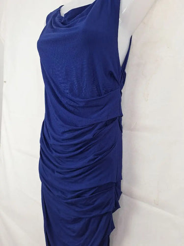 Country Road Electric Cobalt Ruched Dress Size M by SwapUp-Online Second Hand Store-Online Thrift Store