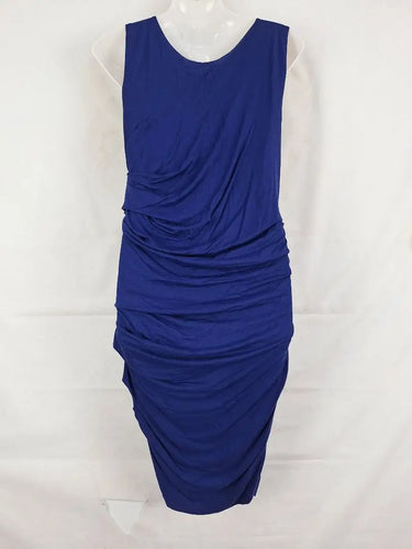 Country Road Electric Cobalt Ruched Dress Size M by SwapUp-Online Second Hand Store-Online Thrift Store