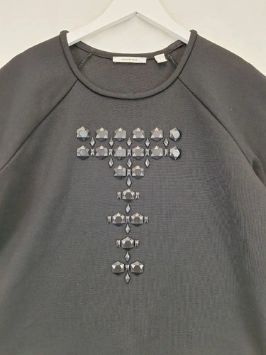 Country Road Embellished Gemstone Cross Luxe T-shirt Size S by SwapUp-Online Second Hand Store-Online Thrift Store