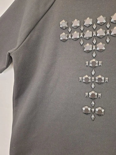 Country Road Embellished Gemstone Cross Luxe T-shirt Size S by SwapUp-Online Second Hand Store-Online Thrift Store