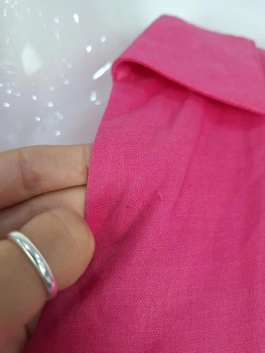 Country Road Fucshia Tiered Linen Blend Mini Dress Size 10 by SwapUp-Online Second Hand Store-Online Thrift Store