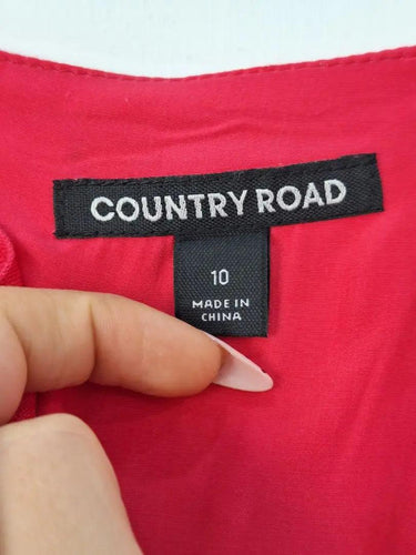 Country Road Fucshsia Day Out Maxi Dress Size 10 by SwapUp-Online Second Hand Store-Online Thrift Store