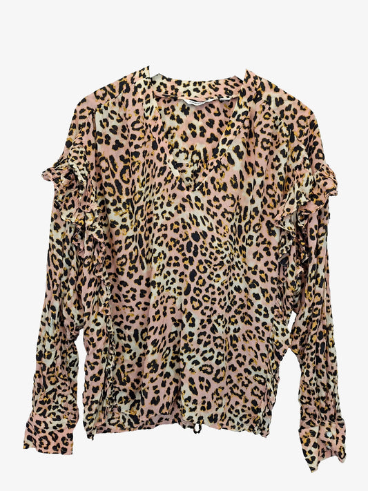 Country Road Leopard Light Summer Top Size 16 by SwapUp-Online Second Hand Store-Online Thrift Store