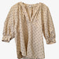 Country Road Linen Spotted Puff Sleeve Blouse Size 10 by SwapUp-Online Second Hand Store-Online Thrift Store