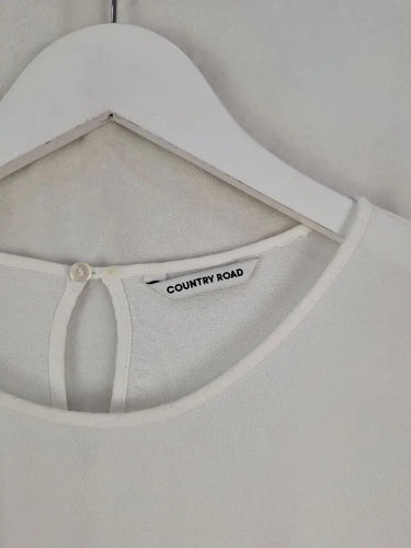 Country Road Loose Sheer Ivory Top Size None by SwapUp-Online Second Hand Store-Online Thrift Store