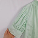 Country Road Mint Sheer Gathered Neck Top Size 8 by SwapUp-Online Second Hand Store-Online Thrift Store