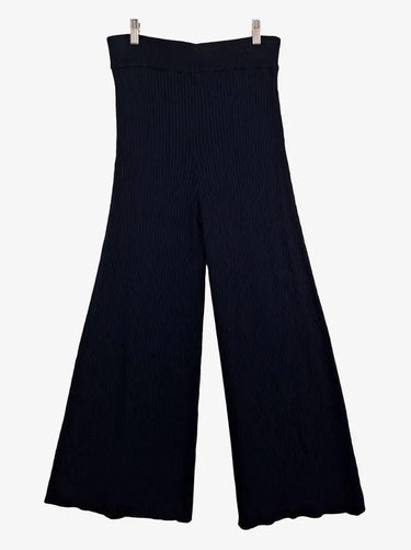 Country Road Navy Ribbed Flared Knit Pants Size M by SwapUp-Online Second Hand Store-Online Thrift Store
