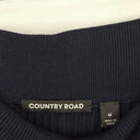 Country Road Navy Ribbed Flared Knit Pants Size M by SwapUp-Online Second Hand Store-Online Thrift Store