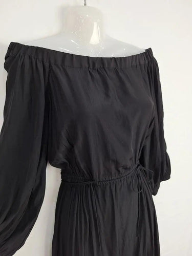 Country Road Off Shoulder Tie Detail Dress Size 8 by SwapUp-Online Second Hand Store-Online Thrift Store