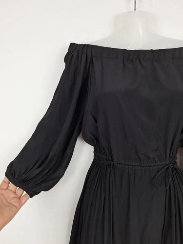 Country Road Off Shoulder Tie Detail Dress Size 8 by SwapUp-Online Second Hand Store-Online Thrift Store