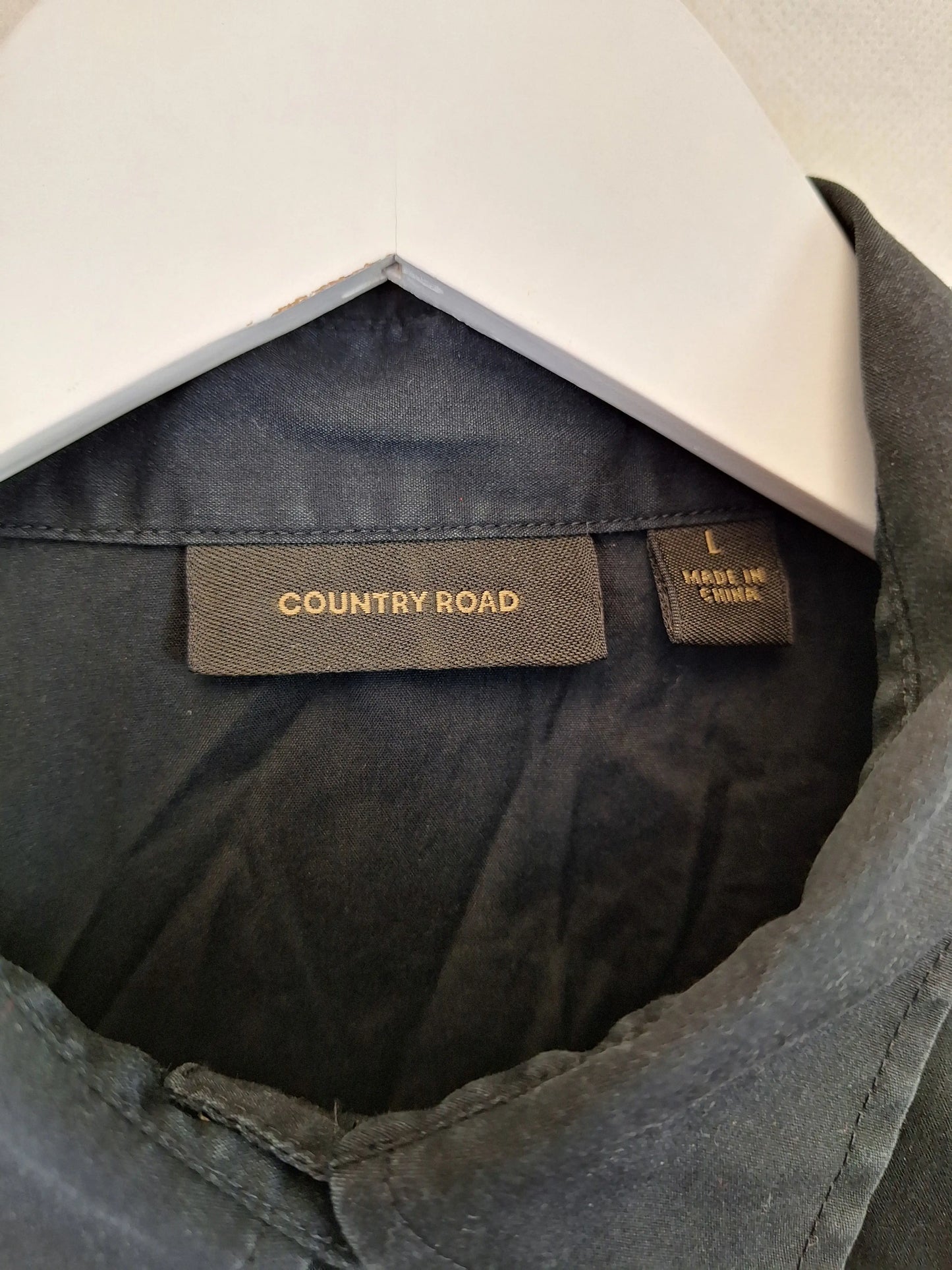Country Road Onyx Everyday Button Down Top Size L by SwapUp-Online Second Hand Store-Online Thrift Store