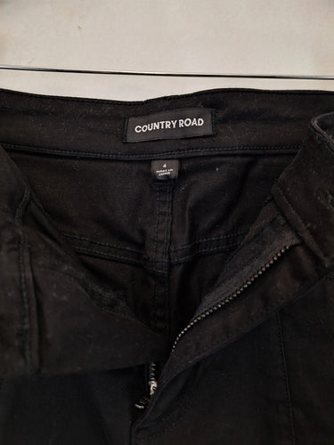 Second-Hand - Country Road Panelled A-line Mini Shorts Size 4 - SwapUp