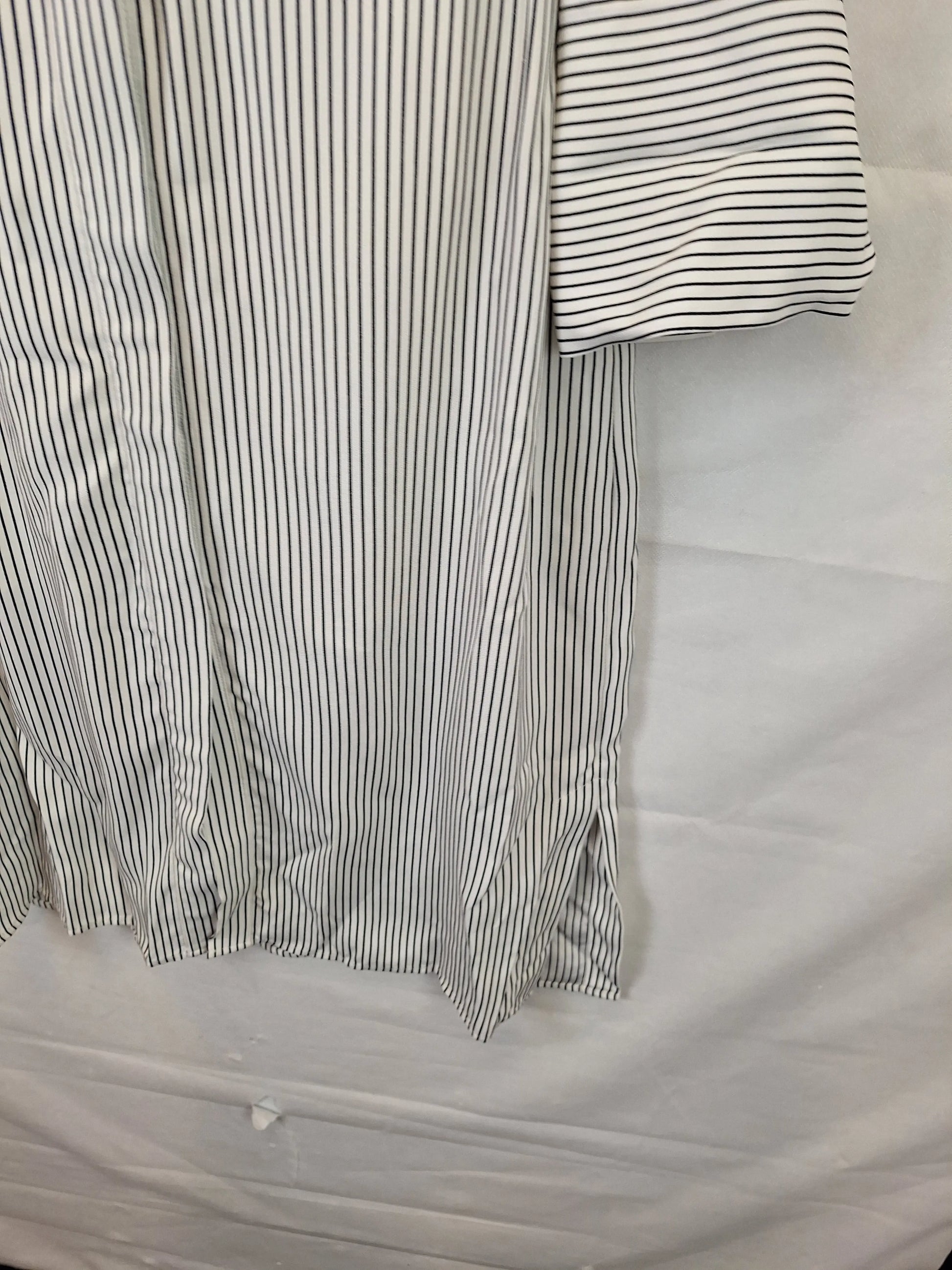 Country Road Pinstripe Tied Waist Midi Dress Size 10 by SwapUp-Online Second Hand Store-Online Thrift Store