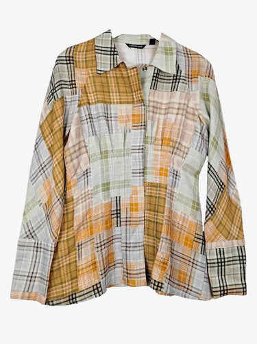 Country Road Plaid Cinched Waist Collared Dress Size 8 by SwapUp-Online Second Hand Store-Online Thrift Store