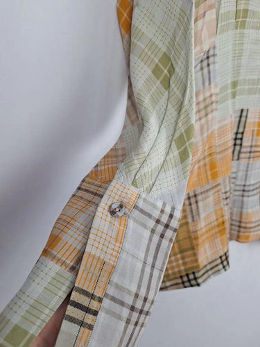 Country Road Plaid Cinched Waist Collared Dress Size 8 by SwapUp-Online Second Hand Store-Online Thrift Store