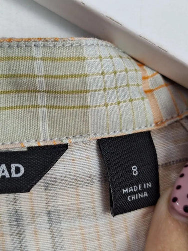 Country Road Plaid Cinched Waist Collared Dress Size 8 by SwapUp-Online Second Hand Store-Online Thrift Store