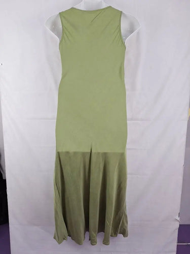 Country Road Sage Green Elegant Slip Dress Size 12 by SwapUp-Online Second Hand Store-Online Thrift Store