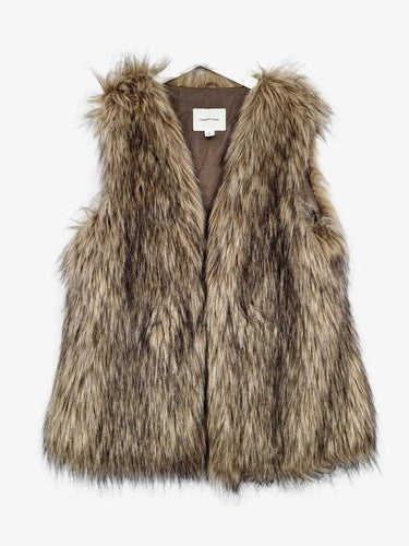Country Road Shaggy Winter Essential Vest Size M by SwapUp-Online Second Hand Store-Online Thrift Store