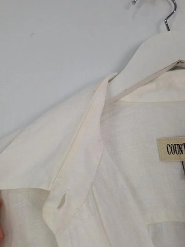 Country Road Slightly Sheer Oversized Linen Staple Shirt Size XL by SwapUp-Online Second Hand Store-Online Thrift Store