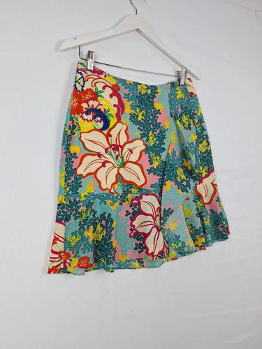 Country Road Tropical Frilled Mini Skirt Size 8 by SwapUp-Online Second Hand Store-Online Thrift Store