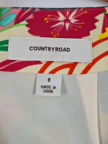 Country Road Tropical Frilled Mini Skirt Size 8 by SwapUp-Online Second Hand Store-Online Thrift Store