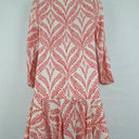 Country Road Watermelon Foliage Frilled Midi Dress Size 6 by SwapUp-Online Second Hand Store-Online Thrift Store