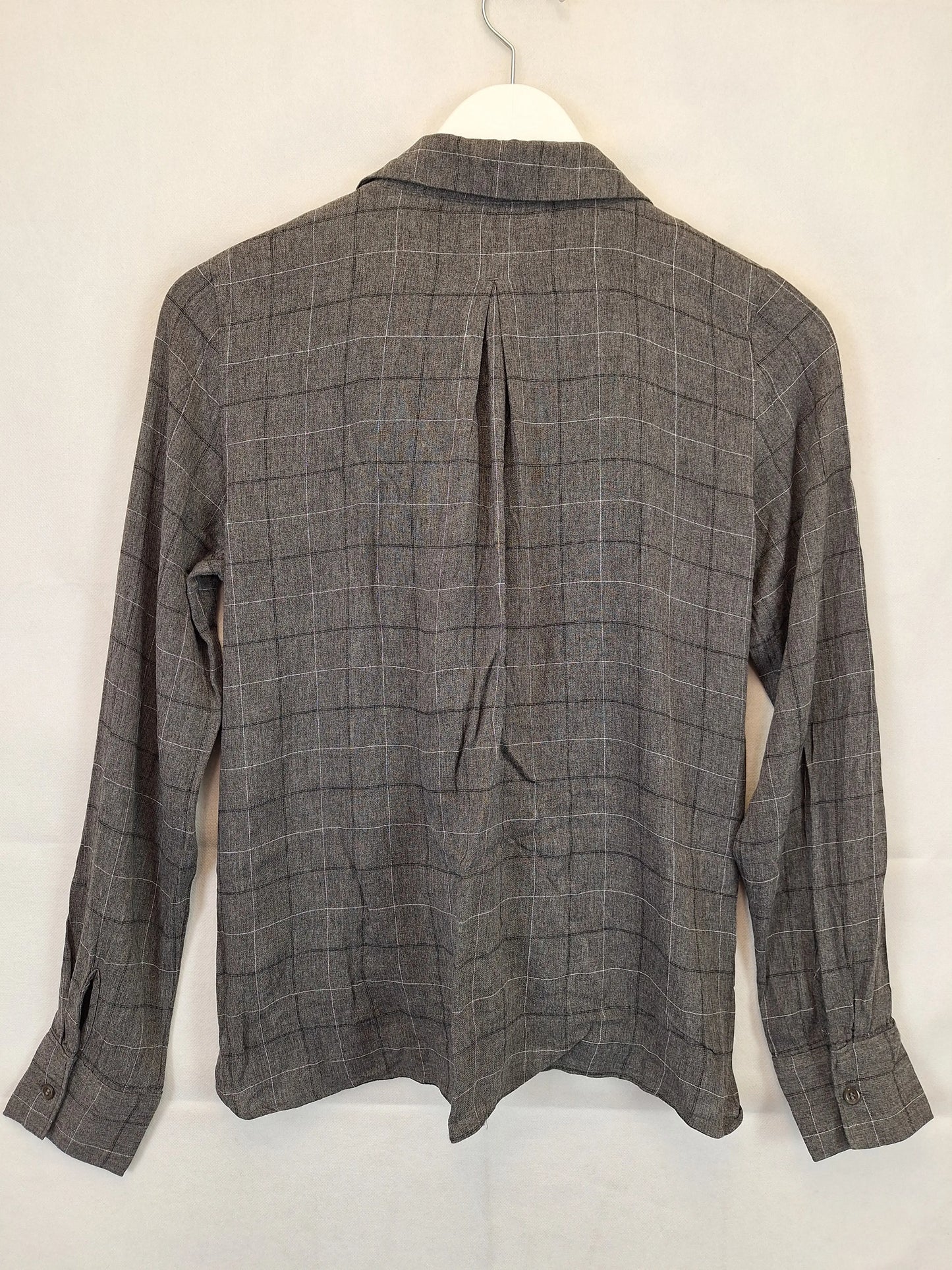Country Road Winter Checkered Wrap Blouse Size 8 by SwapUp-Online Second Hand Store-Online Thrift Store