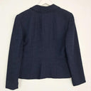 Covers Navy Textured Single Breasted Blazer Size 14 by SwapUp-Online Second Hand Store-Online Thrift Store