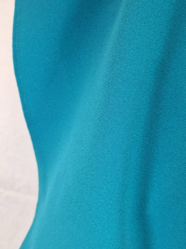 Second-Hand - Cue Aqua Keyhole Belted Midi Dress Size 12 - SwapUp