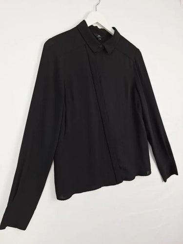 Cue Asymmetric Elegant Slim Line Shirt Size 10 by SwapUp-Online Second Hand Store-Online Thrift Store