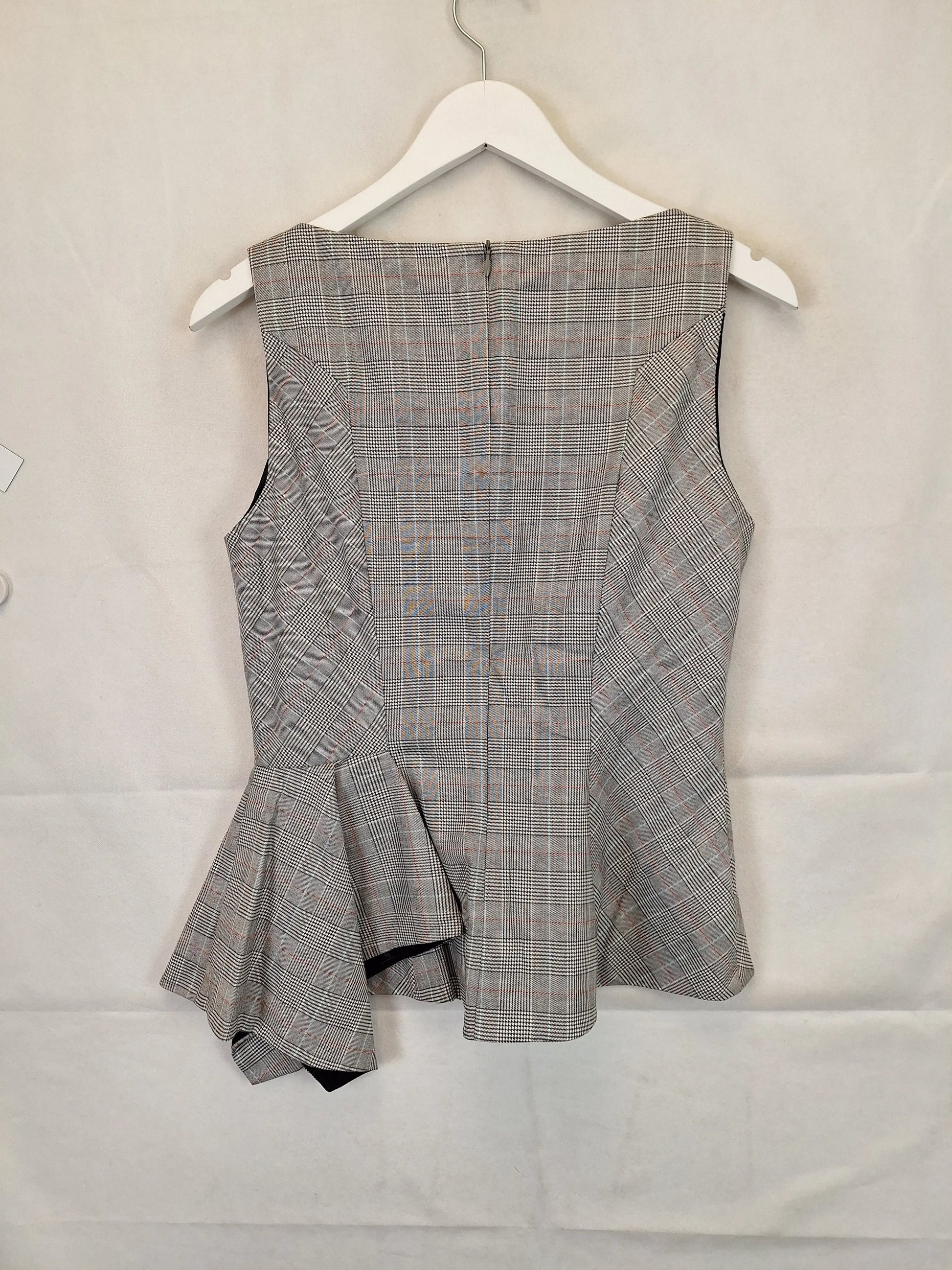 Cue Asymmetric Peplum Office Top Size 10 by SwapUp-Online Second Hand Store-Online Thrift Store