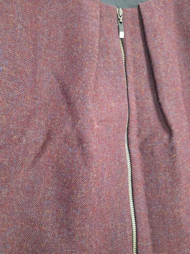Cue Burgundy Wool Blend Cropped Jacket Size 10 by SwapUp-Online Second Hand Store-Online Thrift Store