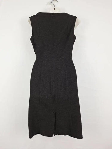 Cue Charcoal Draped Office Dress Size 10 by SwapUp-Online Second Hand Store-Online Thrift Store