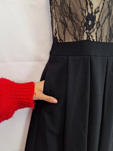 Cue Classic Lace Detail Mini Dress Size 10 by SwapUp-Online Second Hand Store-Online Thrift Store