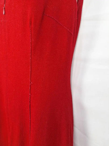 Cue Crimson Raw Edge Fitted Midi Dress Size 10 by SwapUp-Online Second Hand Store-Online Thrift Store