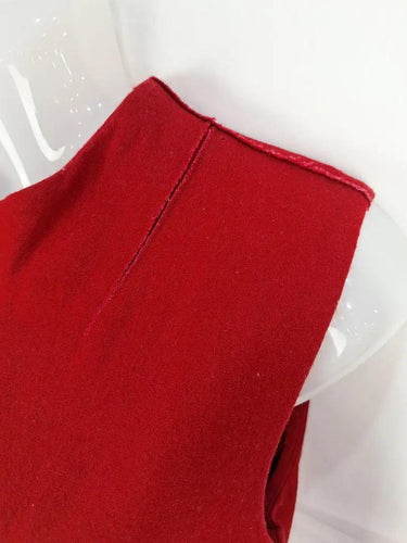 Cue Crimson Raw Edge Fitted Midi Dress Size 10 by SwapUp-Online Second Hand Store-Online Thrift Store