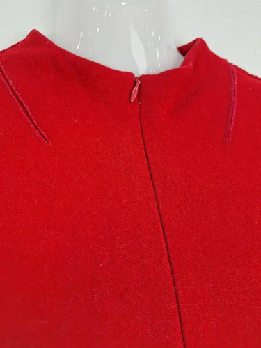 Cue Crimson Raw Edge Fitted Midi Dress Size 10 by SwapUp-Online Second Hand Store-Online Thrift Store