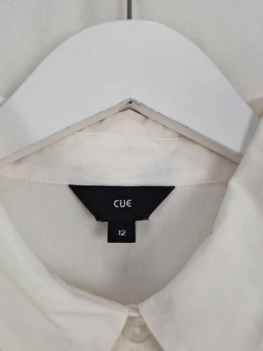 Cue Dainty Collared Lightweight Work Top Size 12 by SwapUp-Online Second Hand Store-Online Thrift Store