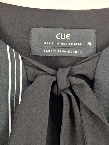 Cue Flirty Front Bow Blouse Size 14 by SwapUp-Online Second Hand Store-Online Thrift Store