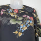 Cue Floral Black Midi Dress Size 6 by SwapUp-Online Second Hand Store-Online Thrift Store